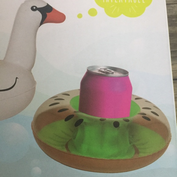 NWOT Inflatable Swan/Kiwi Beverage Boats 🦢🥝 - Picture 5 of 6